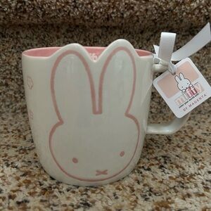 BNWT Miffy Pink and White Ceramic Mug